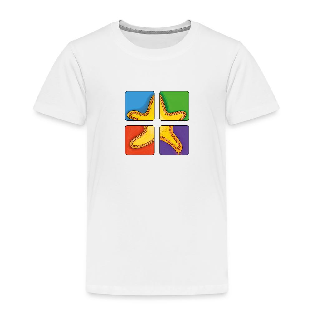 Kinder Premium T-Shirt - Seestern - weiß