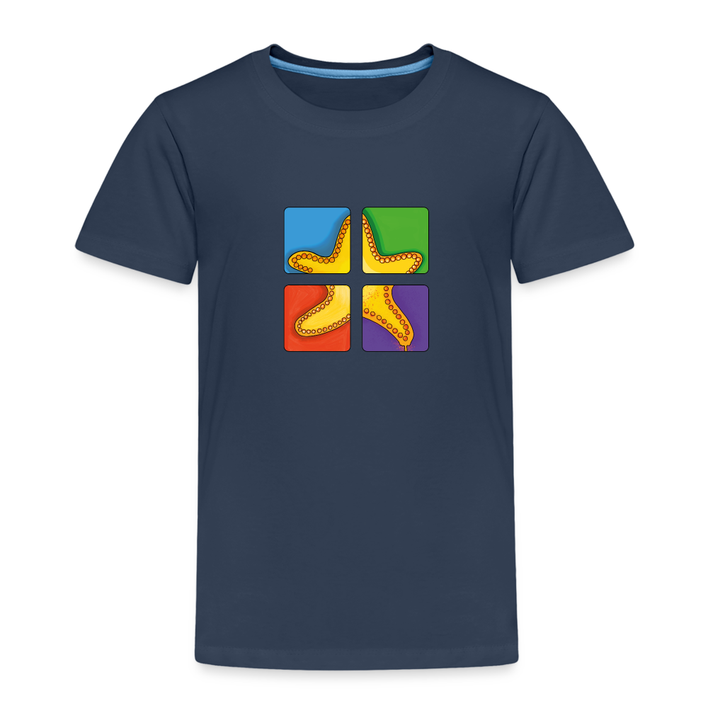 Kinder Premium T-Shirt - Seestern - Navy