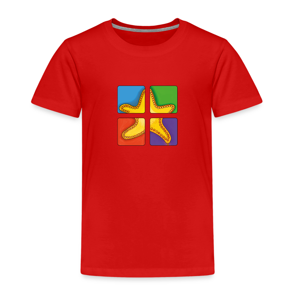 Kinder Premium T-Shirt - Seestern - Rot