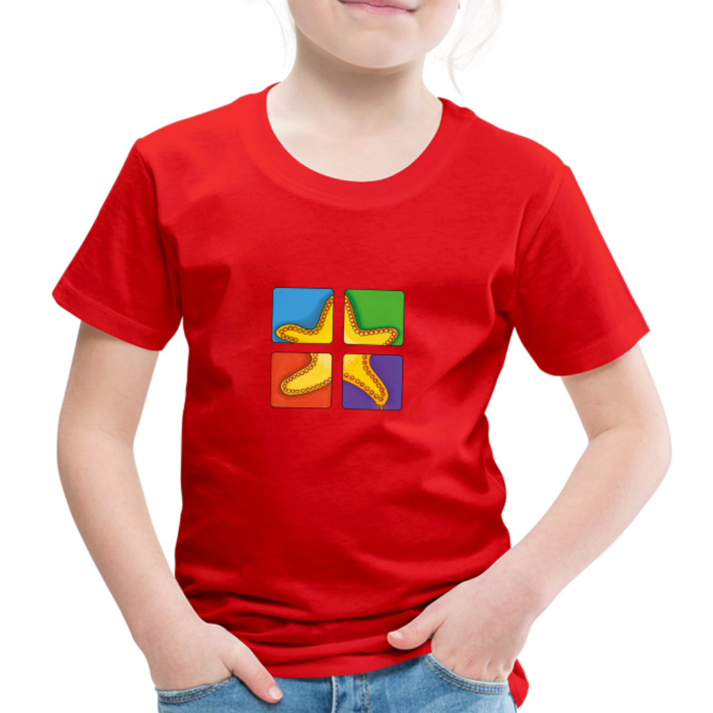Kinder Premium T-Shirt - Seestern - Rot