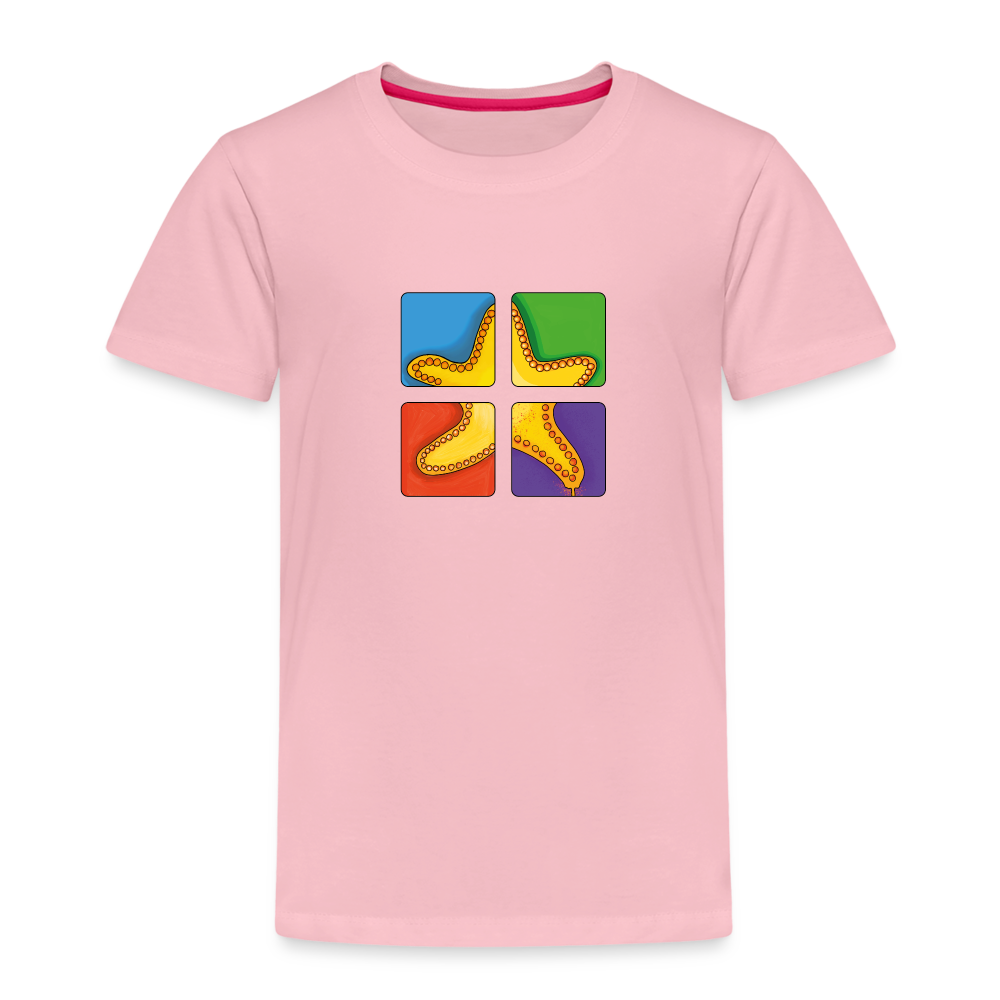 Kinder Premium T-Shirt - Seestern - Hellrosa