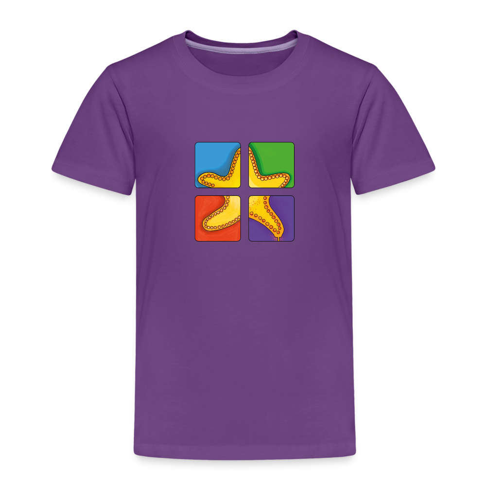 Kinder Premium T-Shirt - Seestern - Lila