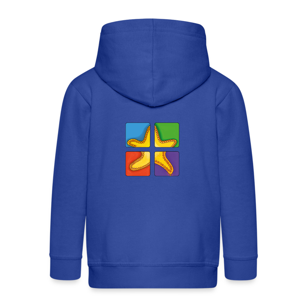 Kinder Premium Kapuzenjacke - Seestern - Royalblau