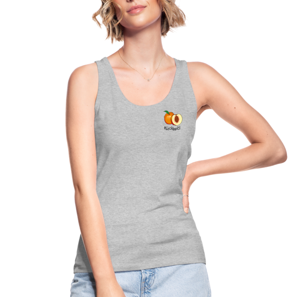 Frauen Bio Tank Top - Plüschappel - Grau meliert