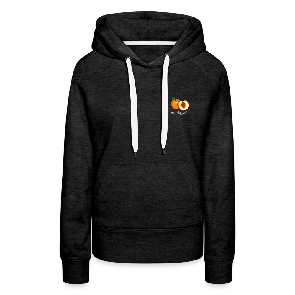 Frauen Premium Hoodie - Plüschappel weiß - Anthrazit