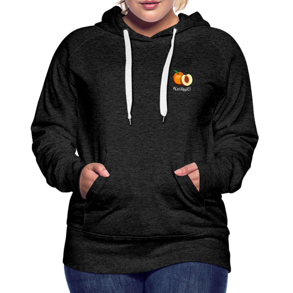 Frauen Premium Hoodie - Plüschappel weiß - Anthrazit
