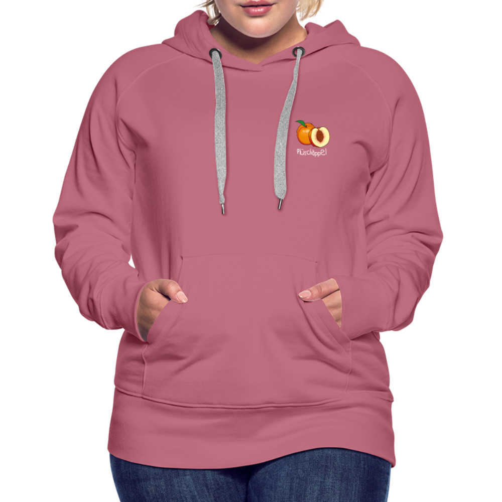 Frauen Premium Hoodie - Plüschappel weiß - Malve