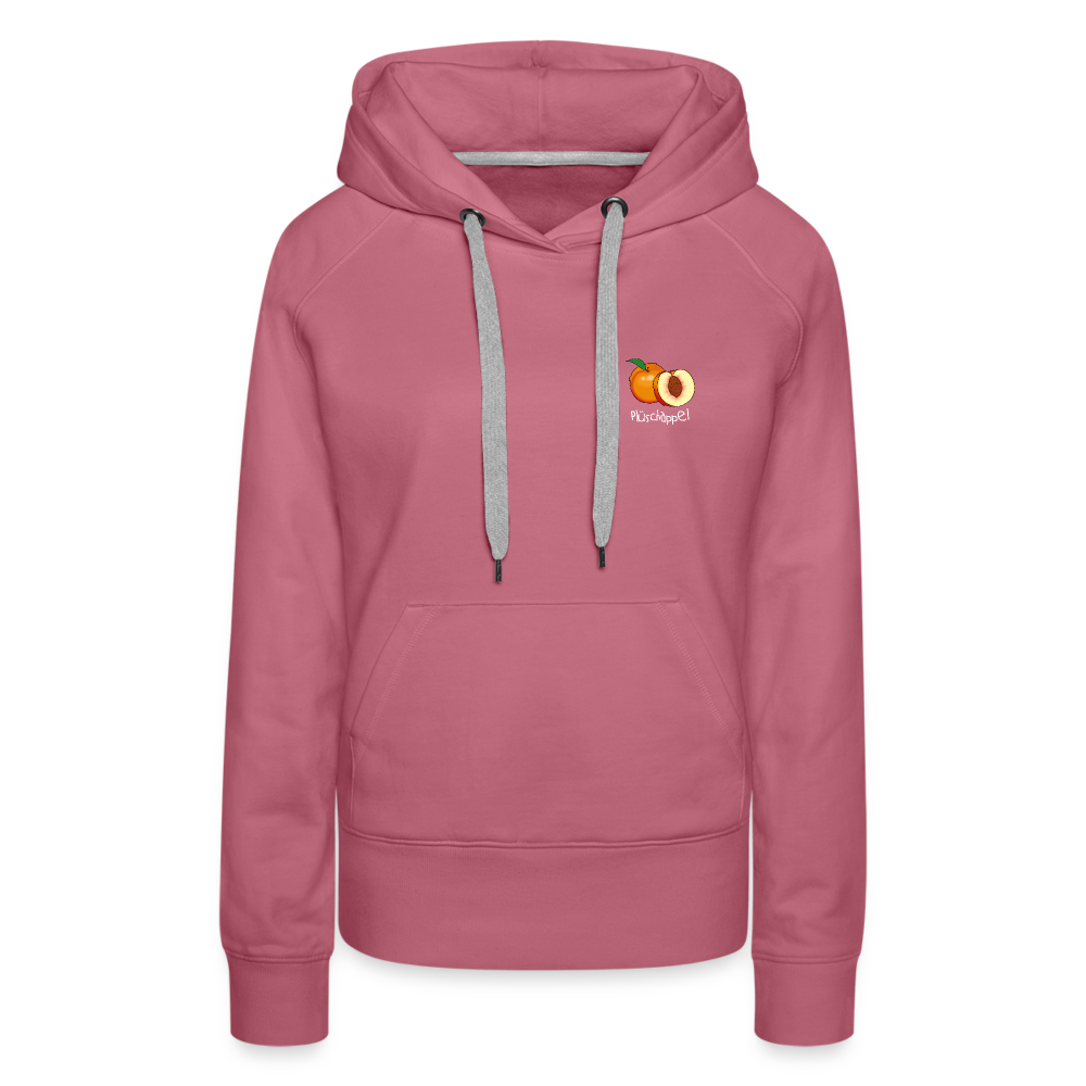 Frauen Premium Hoodie - Plüschappel weiß - Malve