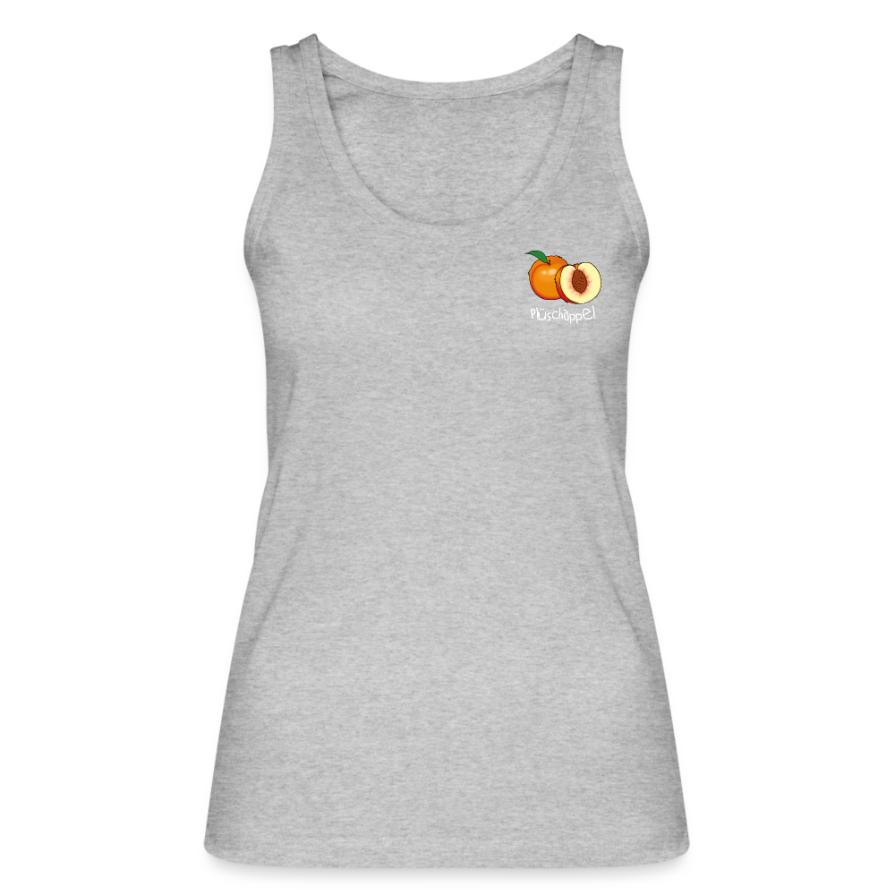 Frauen Bio Tank Top - Plüschappel weiß - Grau meliert