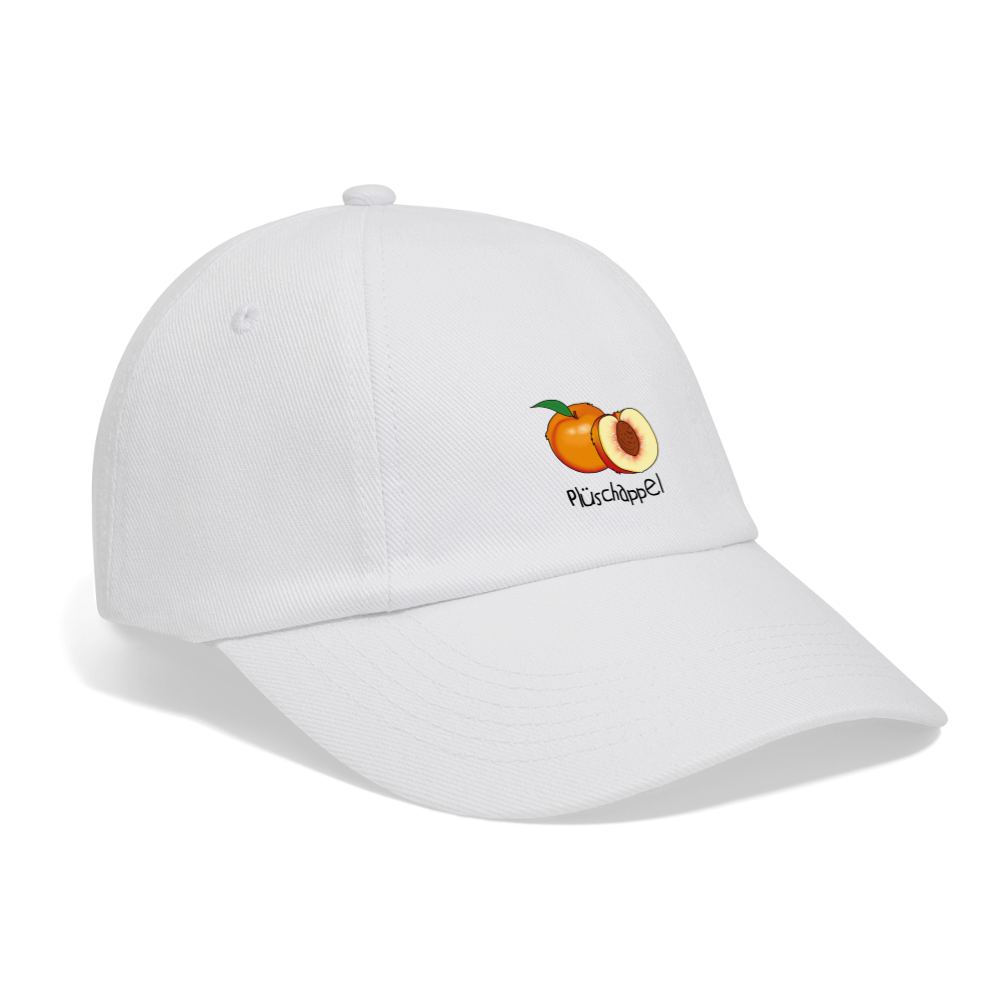 Baseballkappe - Plüschappel - Weiß/Weiß