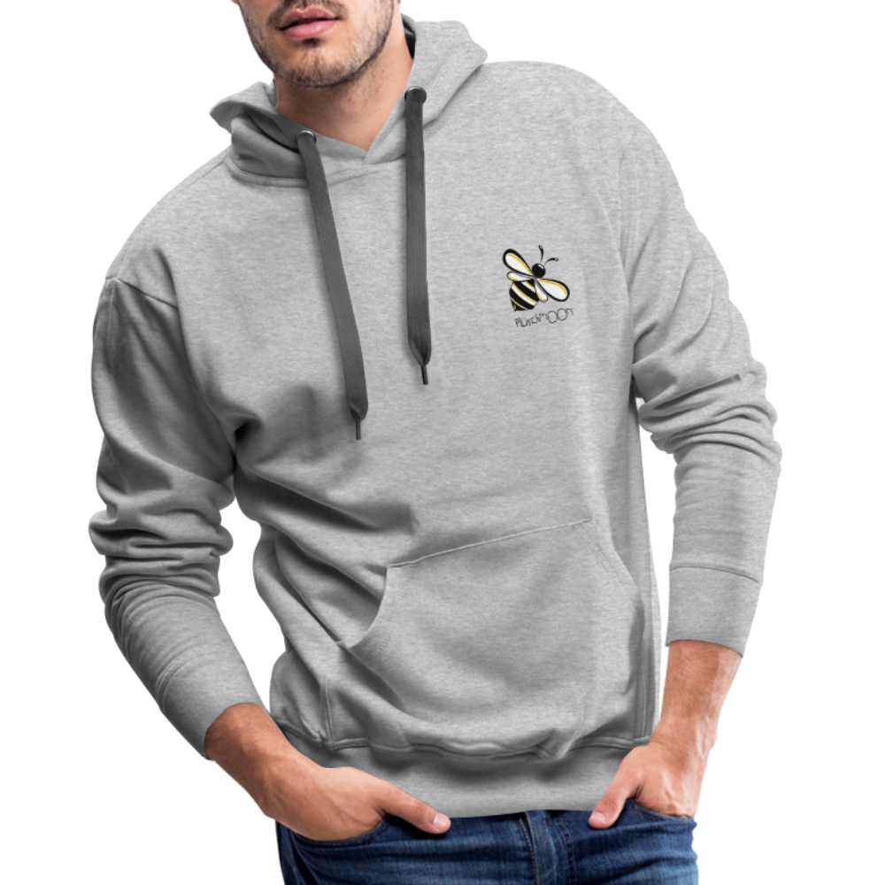 Männer Premium Hoodie - Plüschmoors - Grau meliert