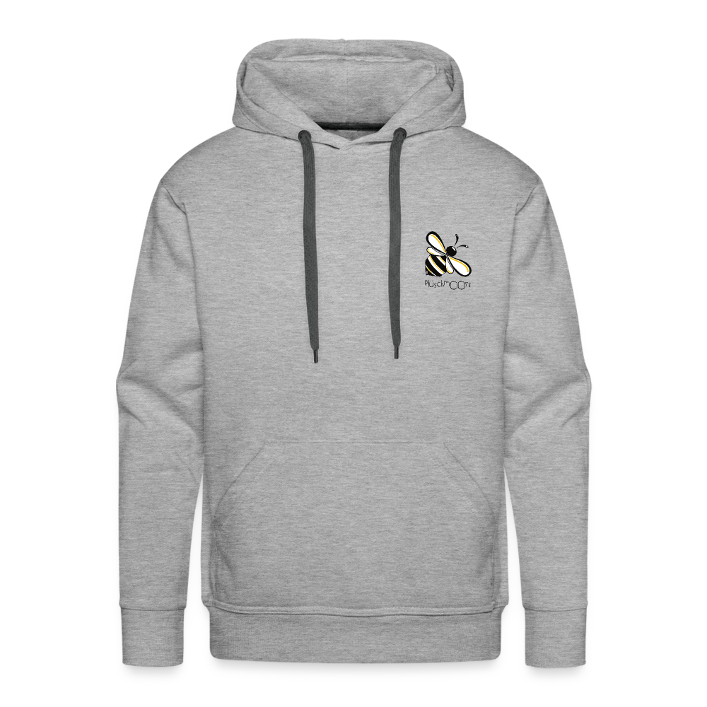 Männer Premium Hoodie - Plüschmoors - Grau meliert