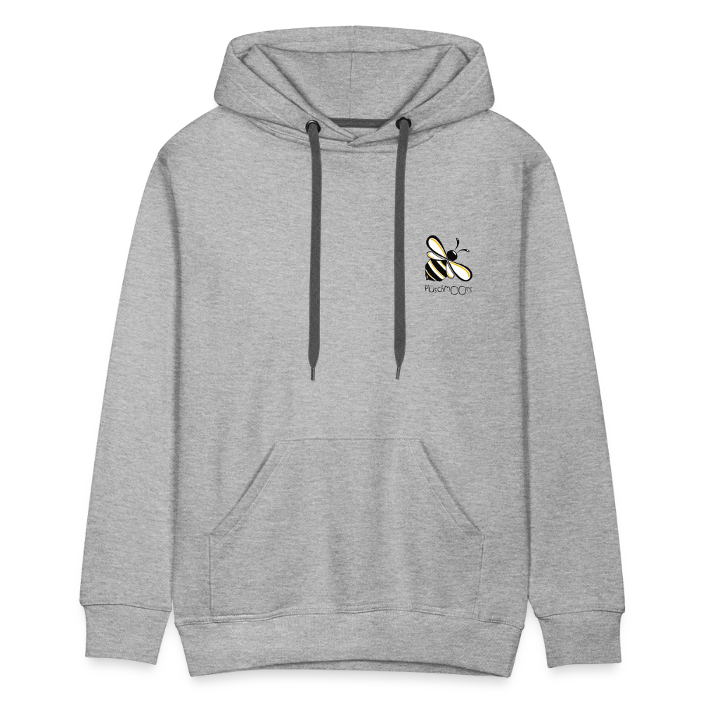Männer Premium Hoodie - Plüschmoors - Grau meliert