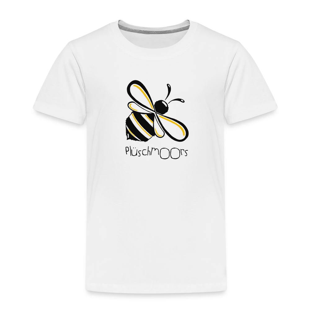 Kinder Premium T-Shirt - Plüschmoors - weiß