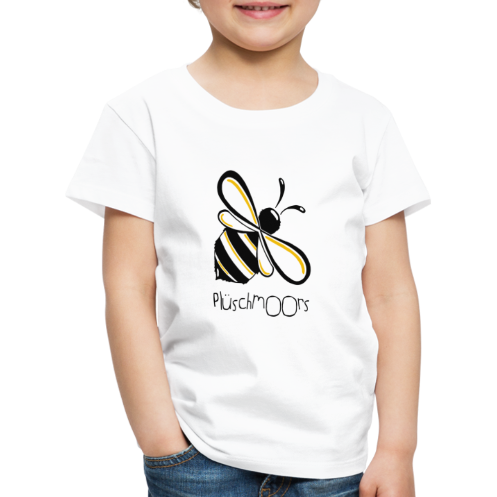 Kinder Premium T-Shirt - Plüschmoors - weiß