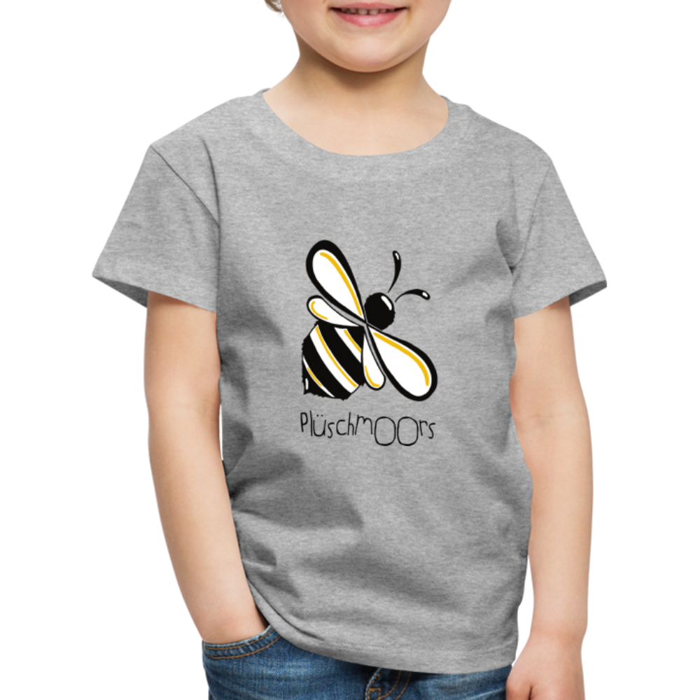 Kinder Premium T-Shirt - Plüschmoors - Grau meliert