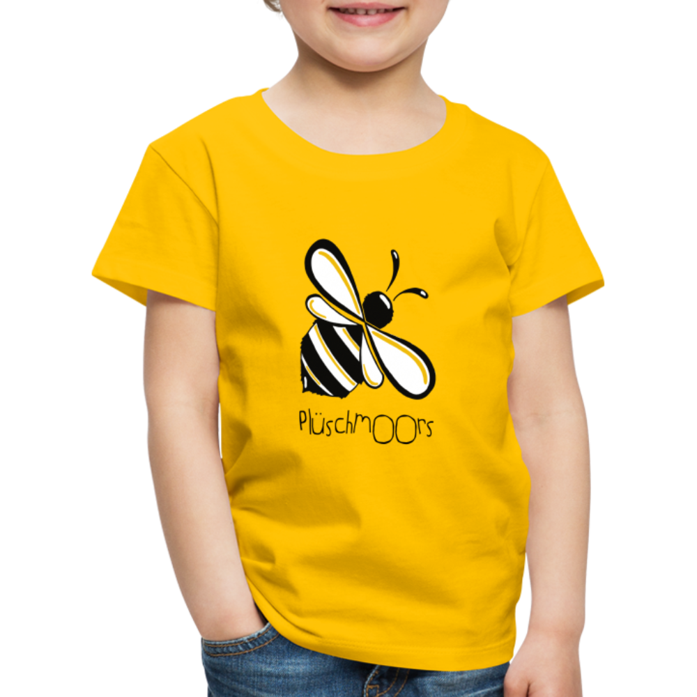 Kinder Premium T-Shirt - Plüschmoors - Sonnengelb