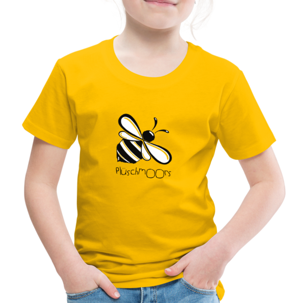 Kinder Premium T-Shirt - Plüschmoors - Sonnengelb