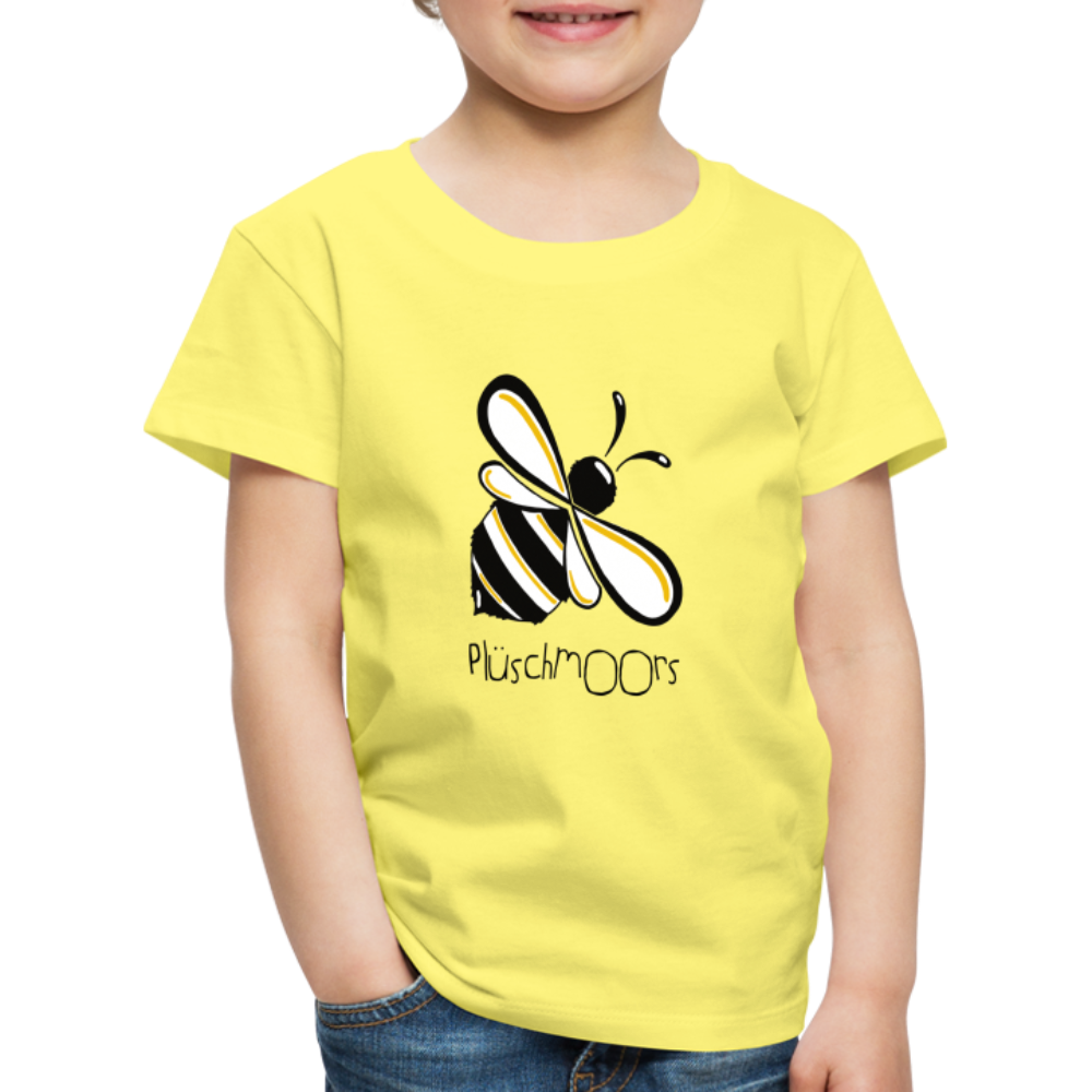 Kinder Premium T-Shirt - Plüschmoors - Gelb