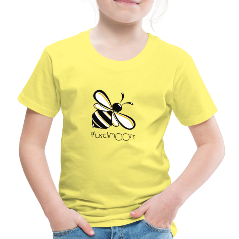 Kinder Premium T-Shirt - Plüschmoors - Gelb