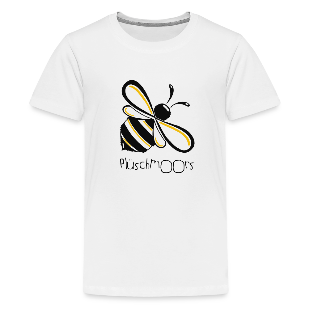 Teenager Premium T-Shirt - Plüschmoors - weiß