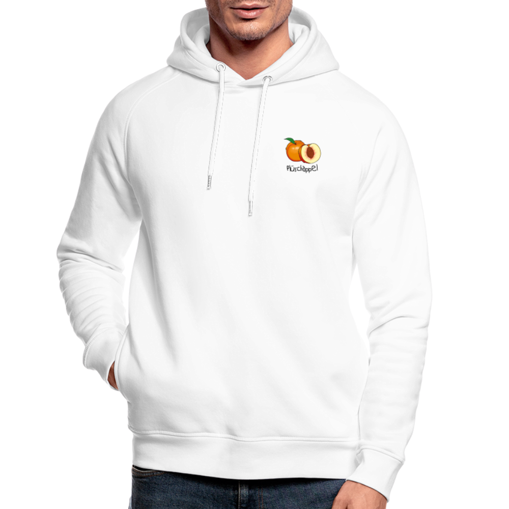 Unisex Bio-Hoodie - Plüschappel - weiß