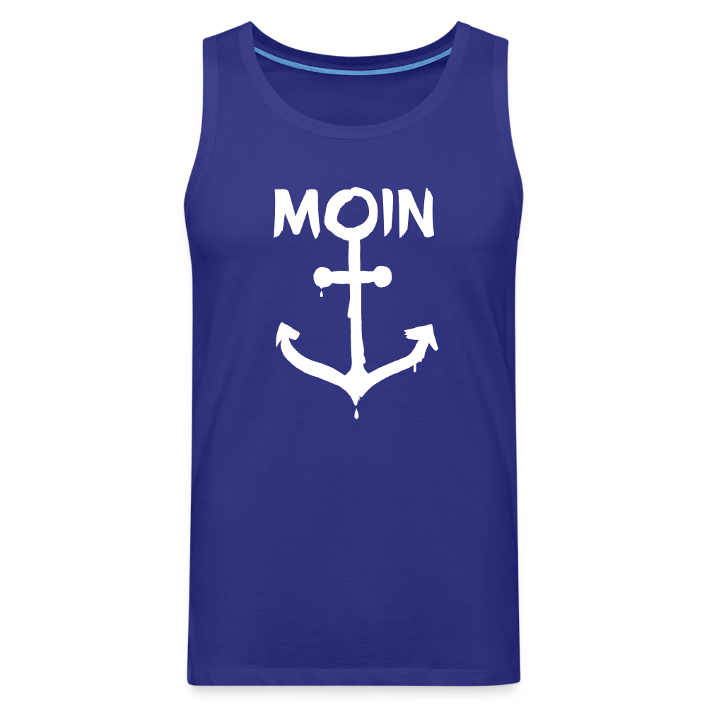 Männer Premium Tank Top - Moin Anker (weiss) - Königsblau