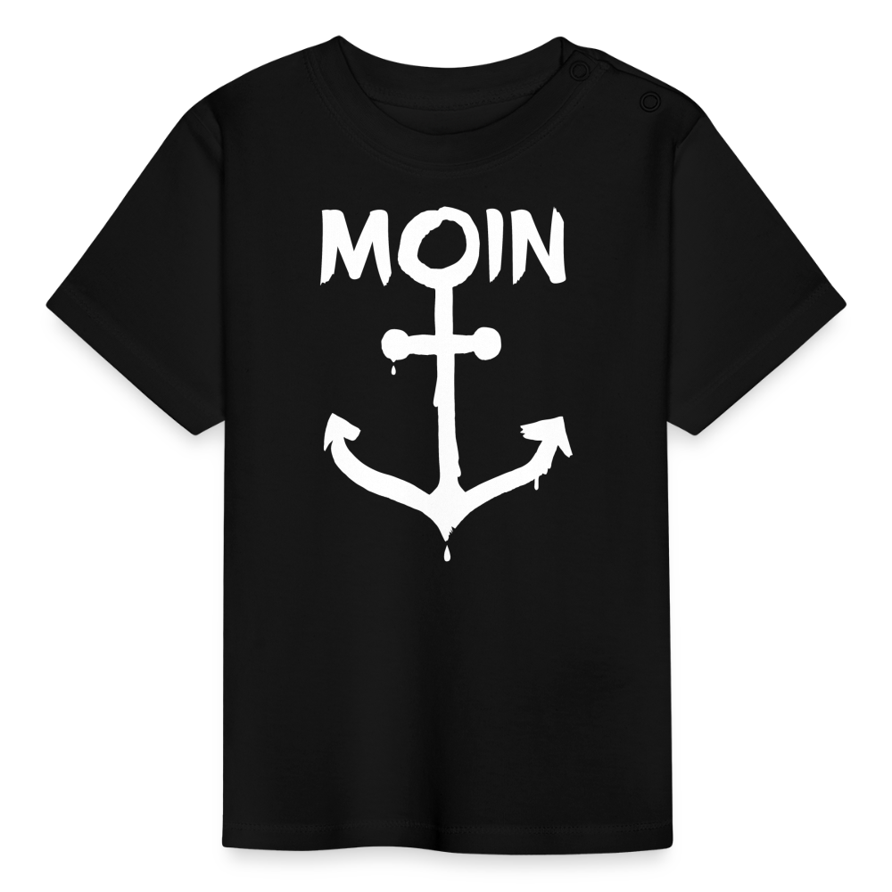 Baby T-Shirt - Moin Anker (weiss) - Schwarz