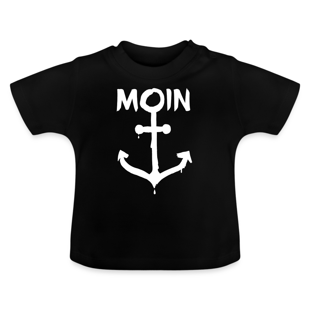 Baby T-Shirt - Moin Anker (weiss) - Schwarz