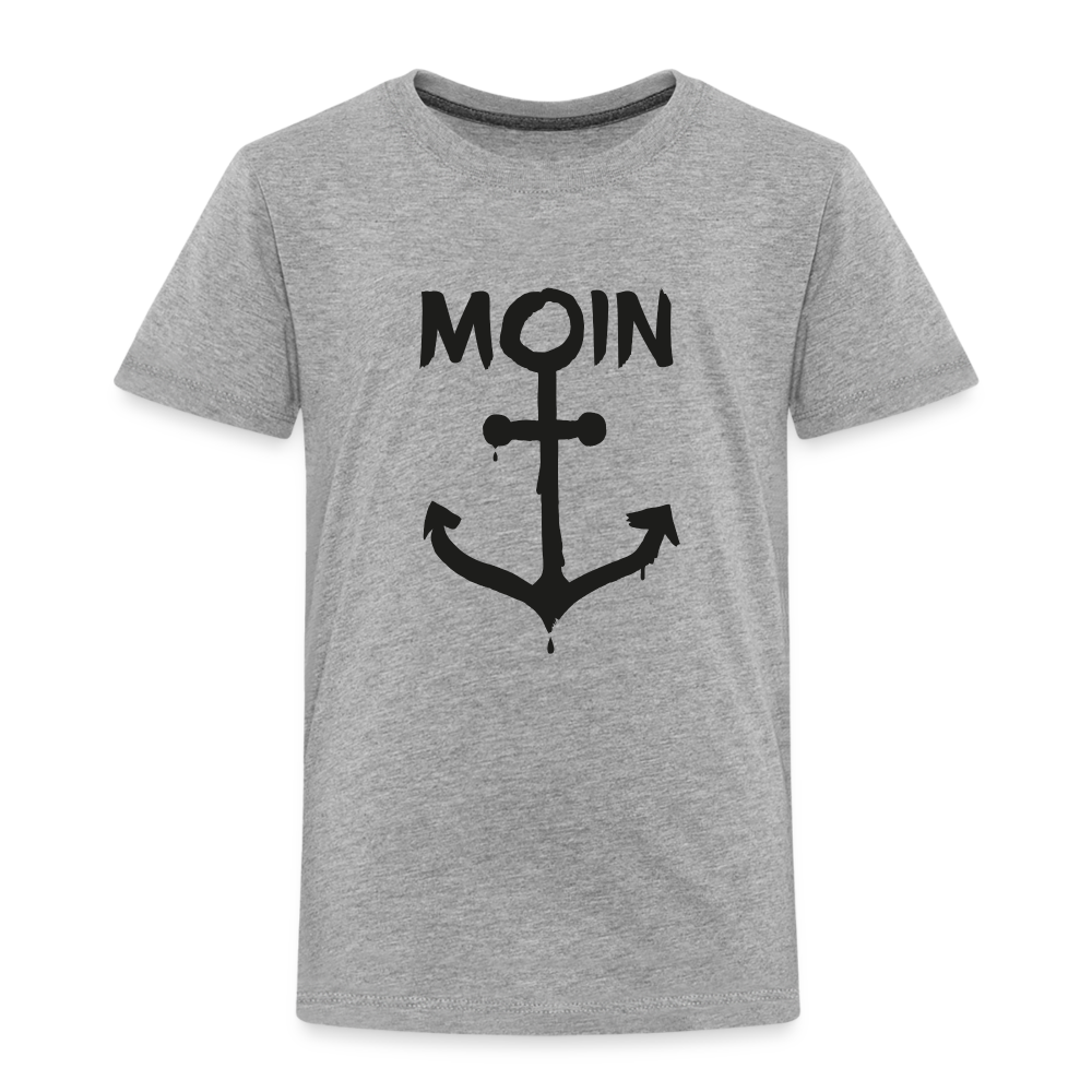 Kinder Premium T-Shirt - Moin Anker - Grau meliert