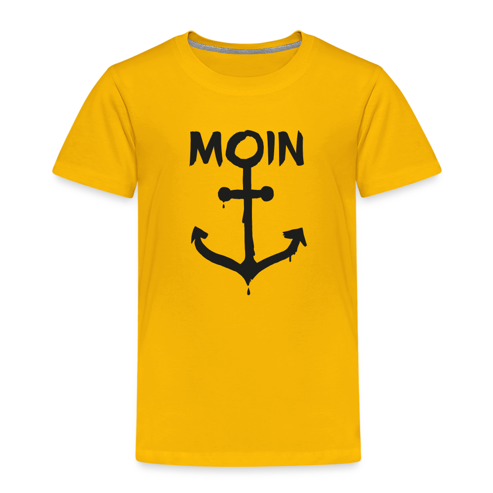 Kinder Premium T-Shirt - Moin Anker - Sonnengelb