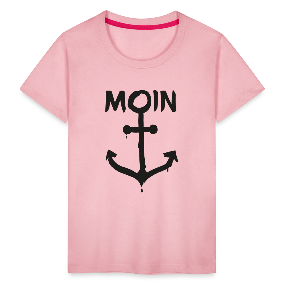 Kinder Premium T-Shirt - Moin Anker - Hellrosa
