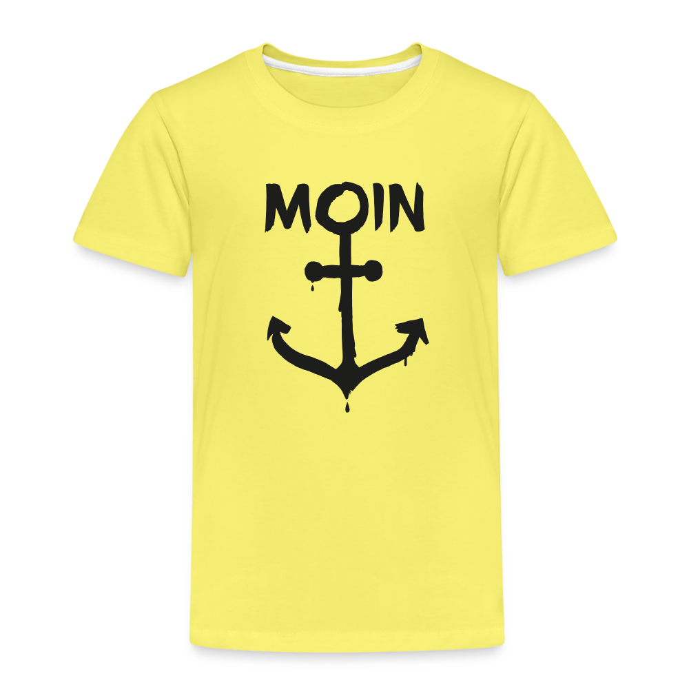 Kinder Premium T-Shirt - Moin Anker - Gelb
