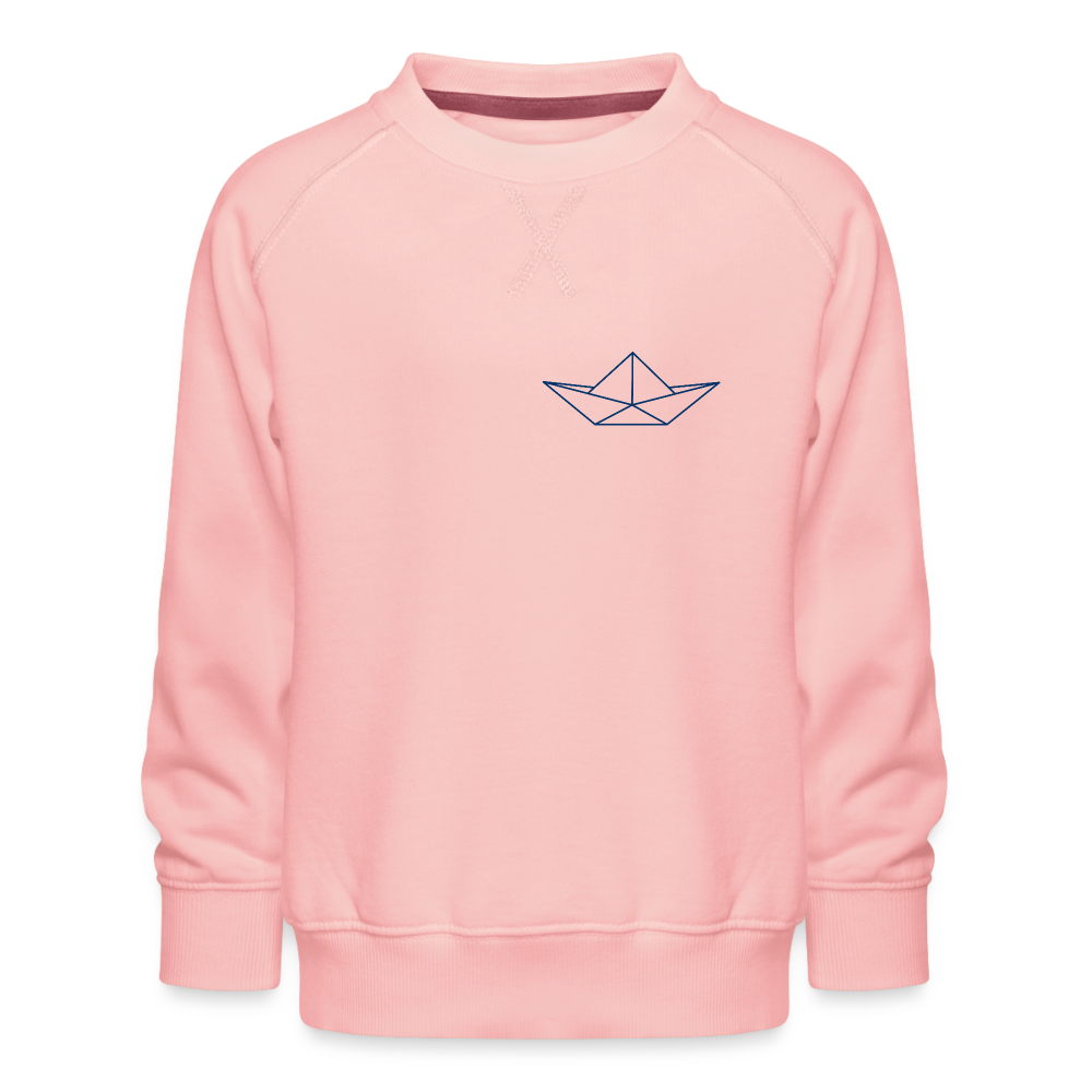 Kinder Premium Pullover - Origami Boot - Kristallrosa
