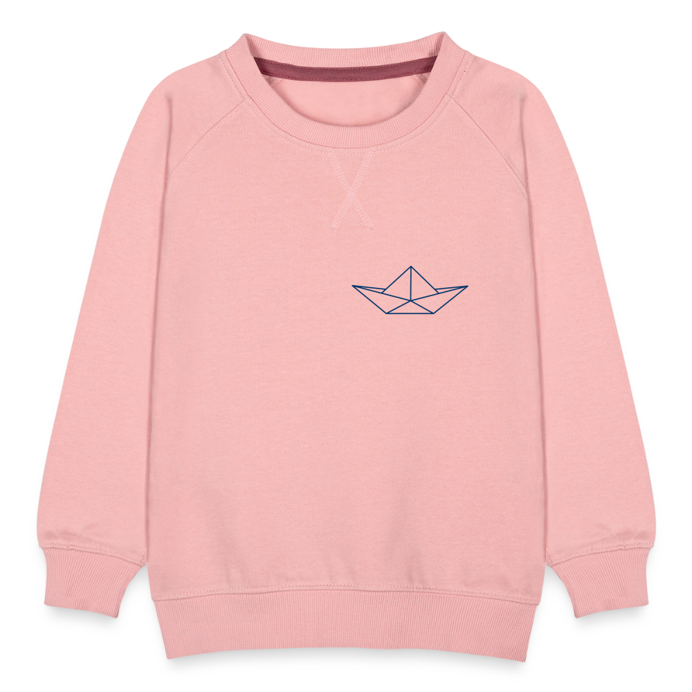 Kinder Premium Pullover - Origami Boot - Kristallrosa