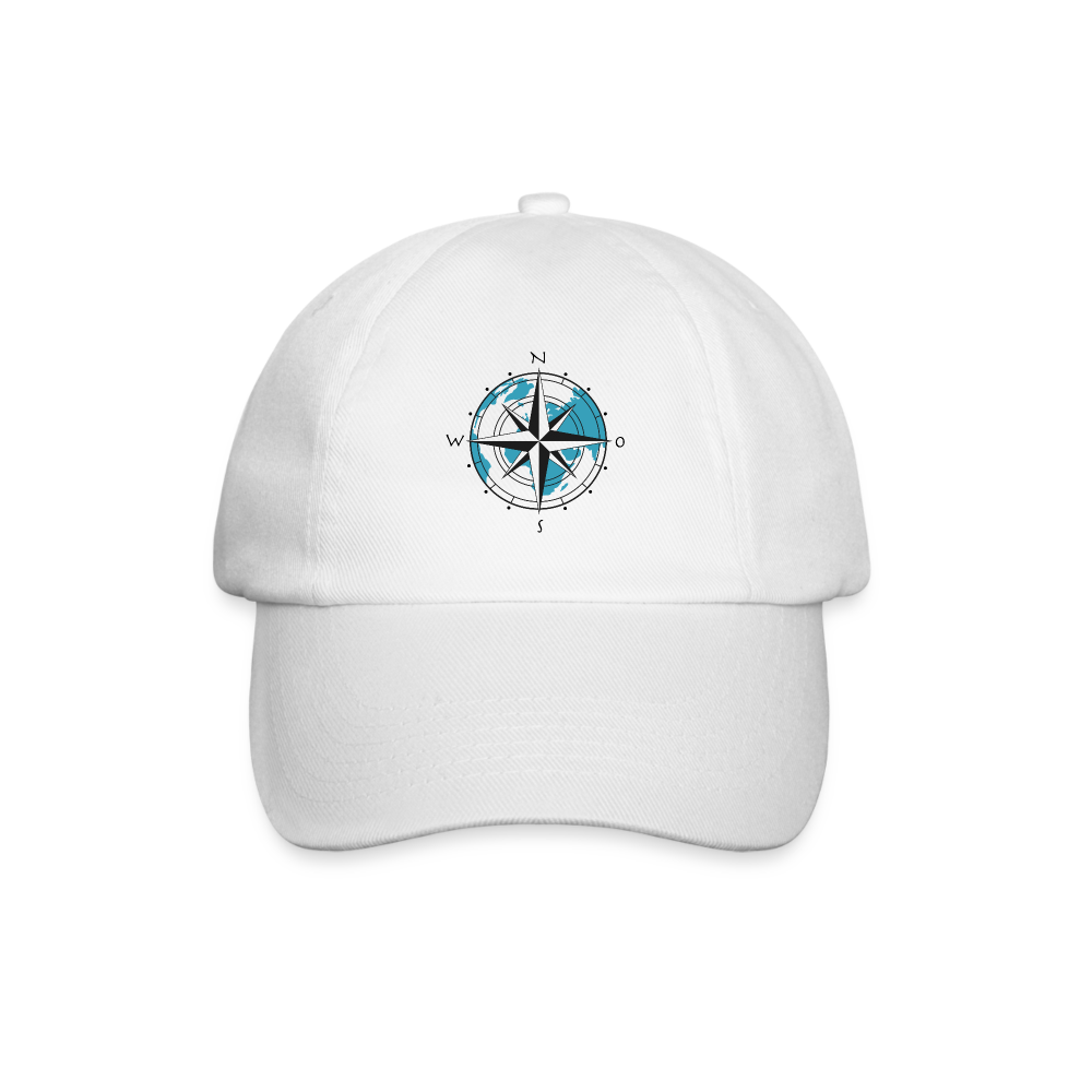 Baseballkappe - Kompass - Weiß/Weiß
