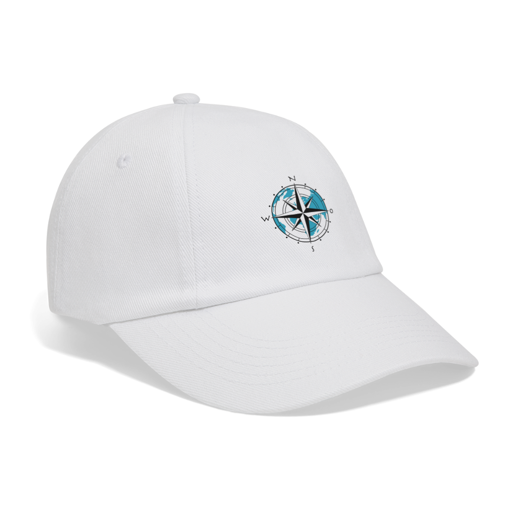 Baseballkappe - Kompass - Weiß/Weiß