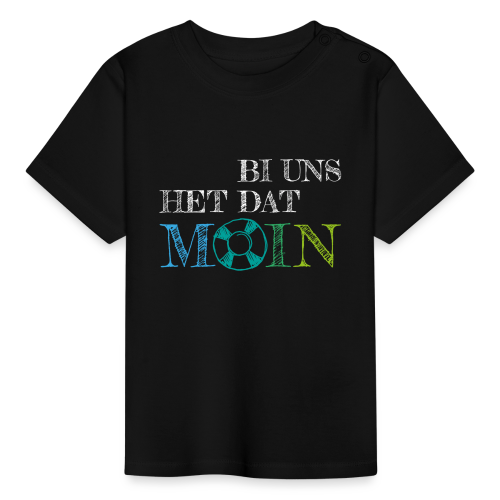 Baby T-Shirt - Bi uns het dat Moin (weiss) - Schwarz