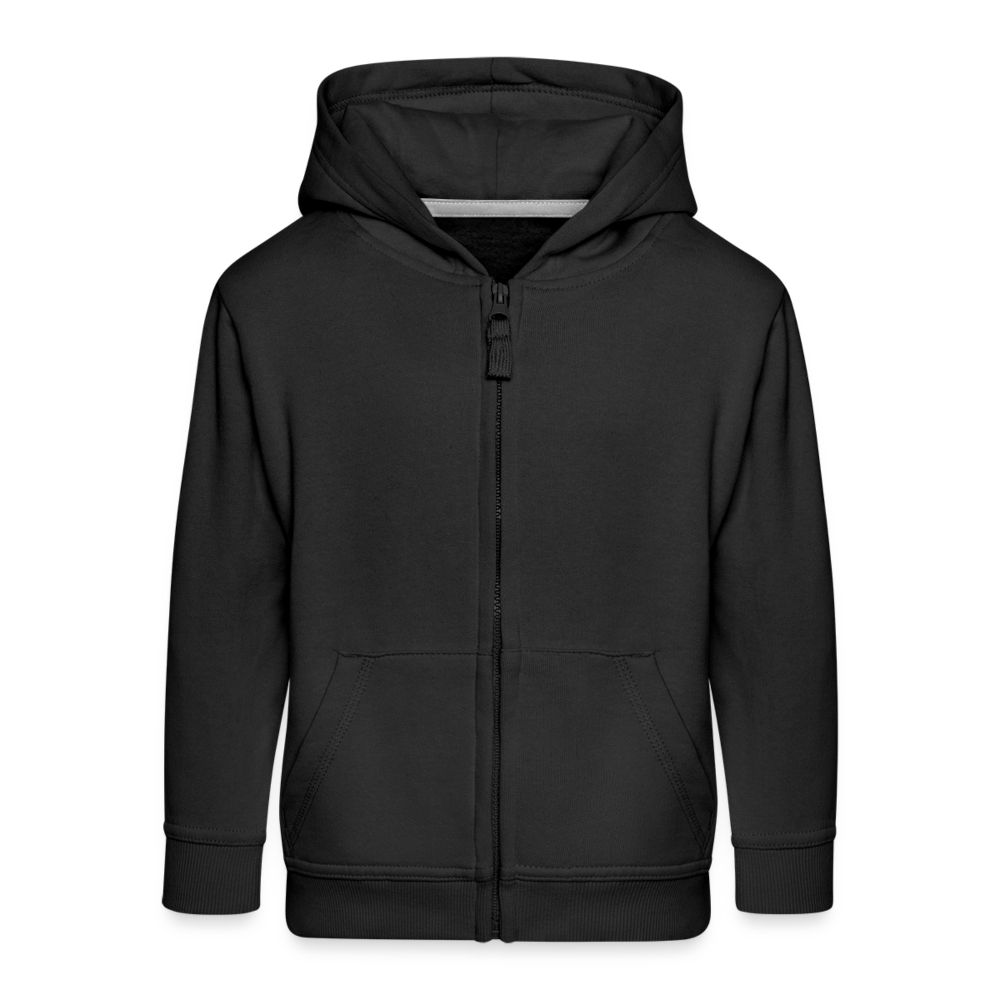 Kinder Premium Kapuzenjacke - Bi uns het dat Moin (weiss) - Schwarz