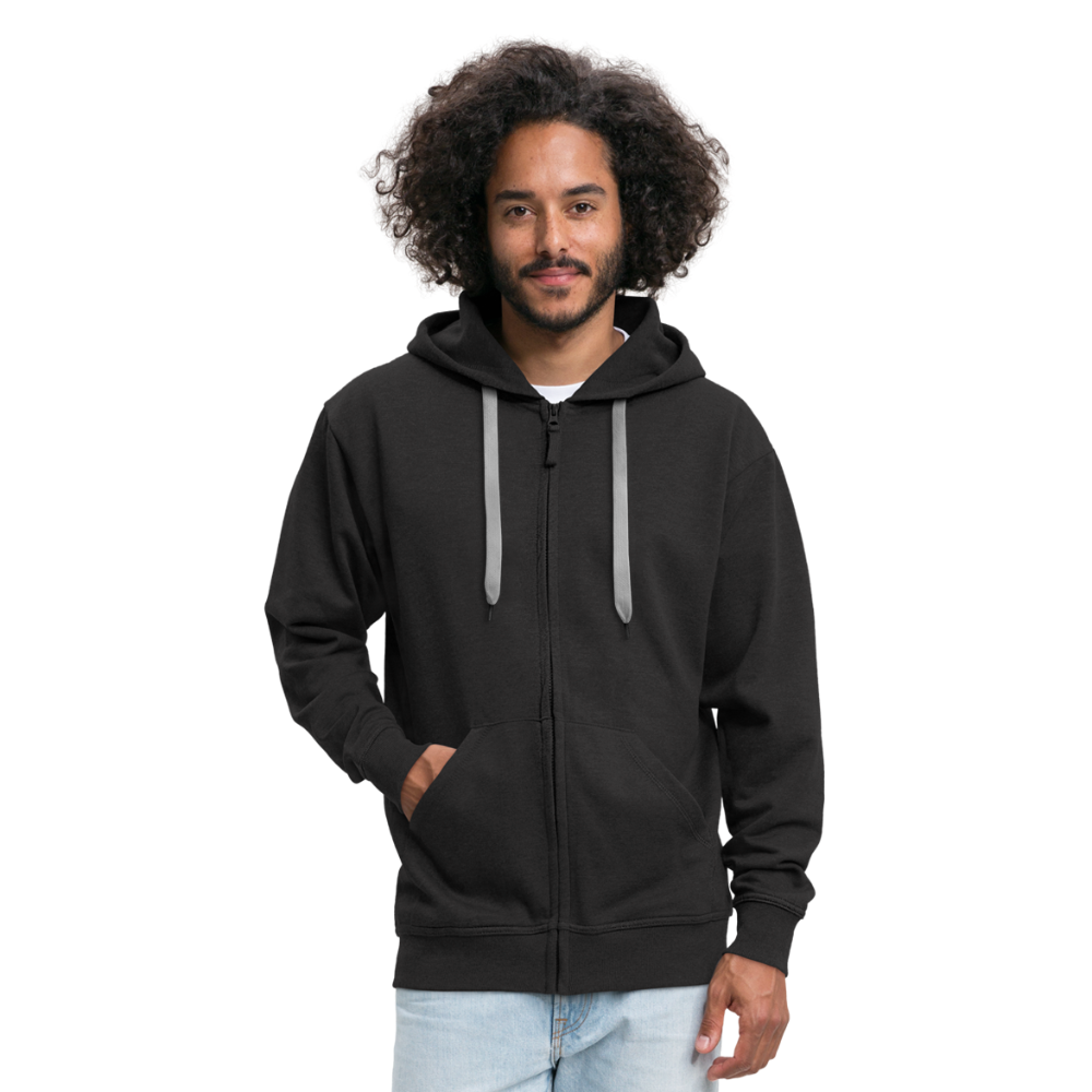 Männer Premium Kapuzenjacke - Ahoi doodles - Schwarz
