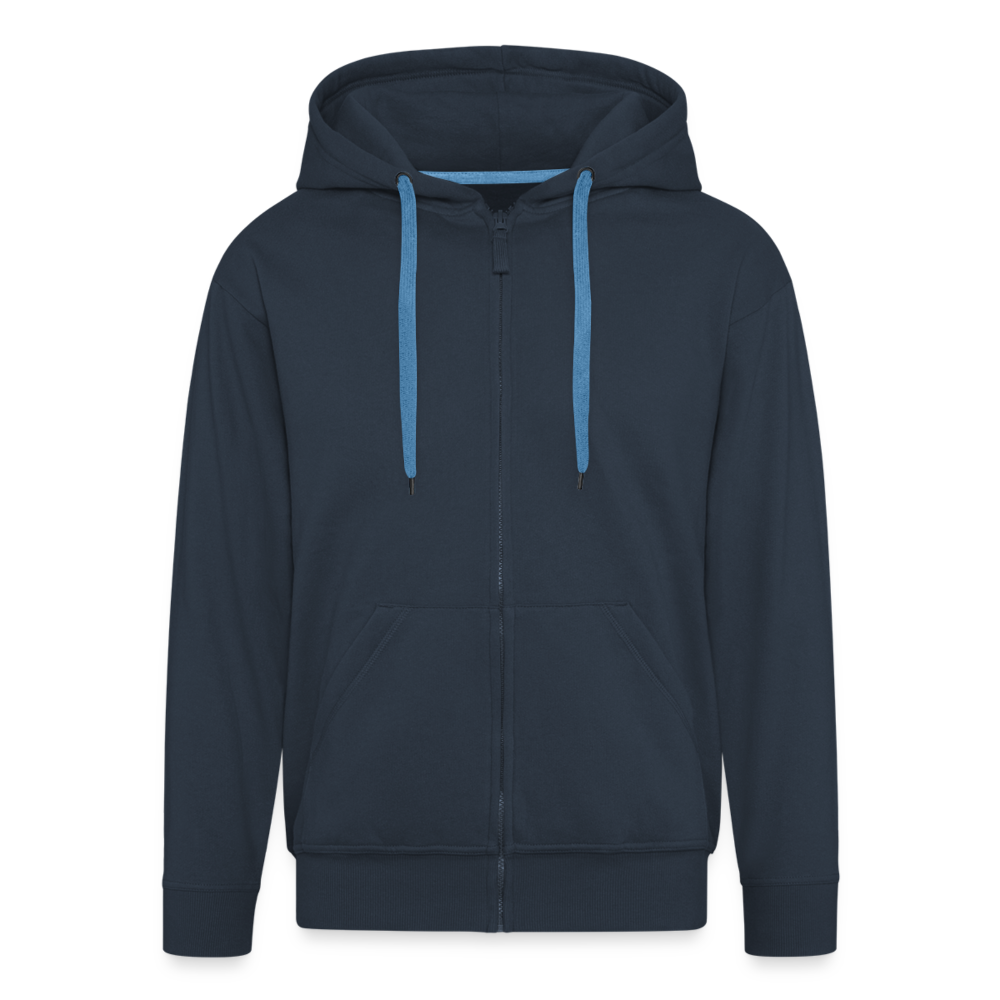 Männer Premium Kapuzenjacke - Ahoi doodles - Navy