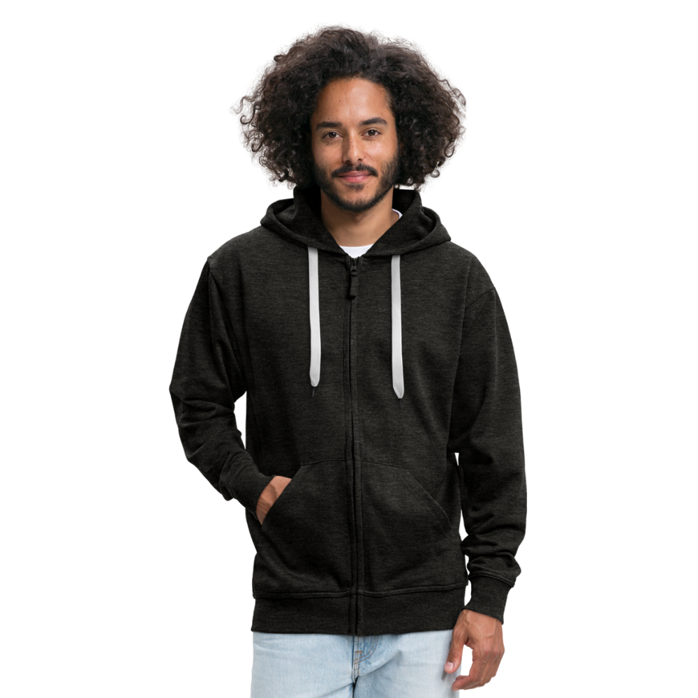 Männer Premium Kapuzenjacke - Ahoi doodles - Anthrazit