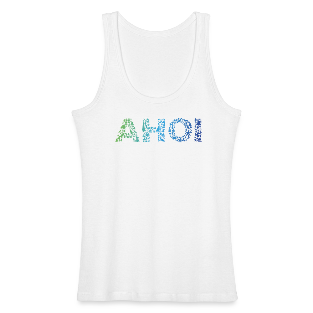 Frauen Bio Tank Top - Ahoi doodles - weiß