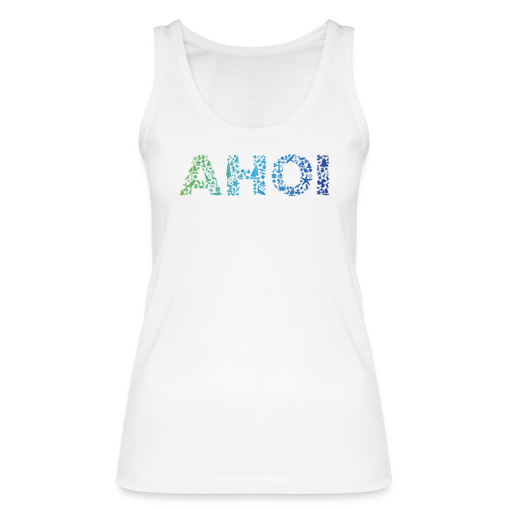 Frauen Bio Tank Top - Ahoi doodles - weiß