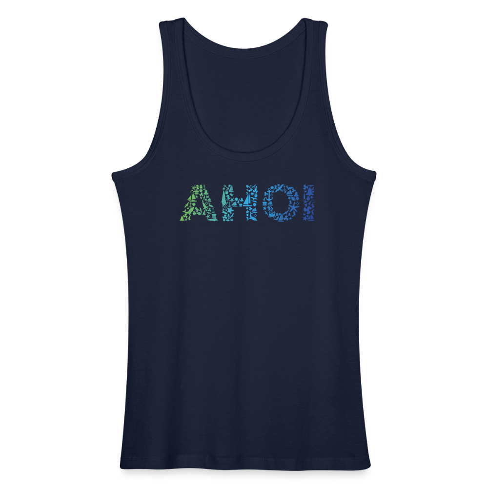 Frauen Bio Tank Top - Ahoi doodles - Navy