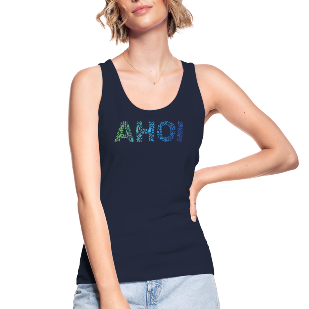 Frauen Bio Tank Top - Ahoi doodles - Navy