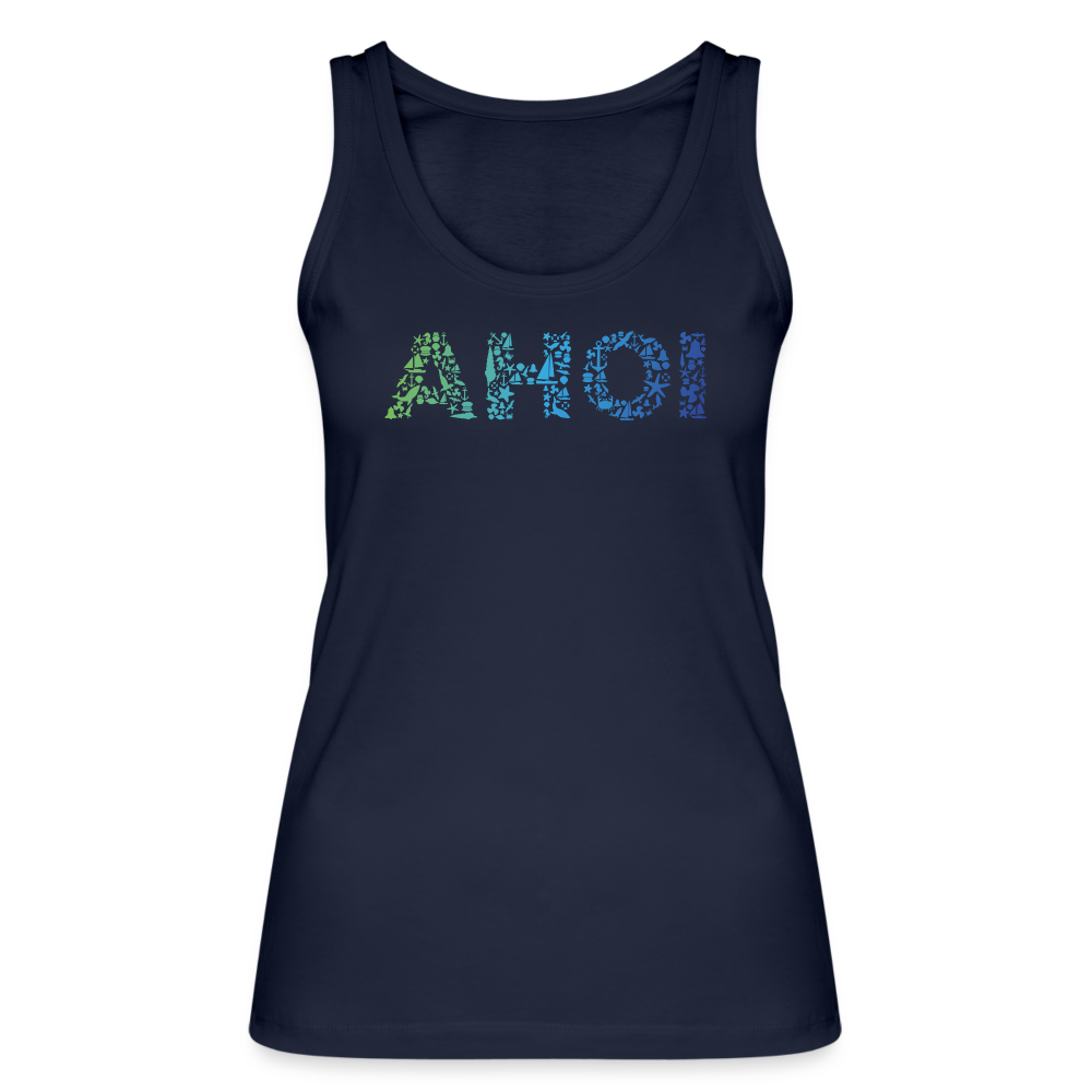Frauen Bio Tank Top - Ahoi doodles - Navy