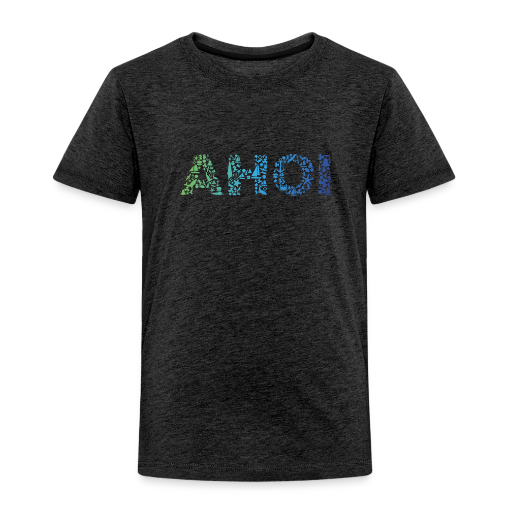 Kinder Premium T-Shirt - Ahoi doodles - Anthrazit