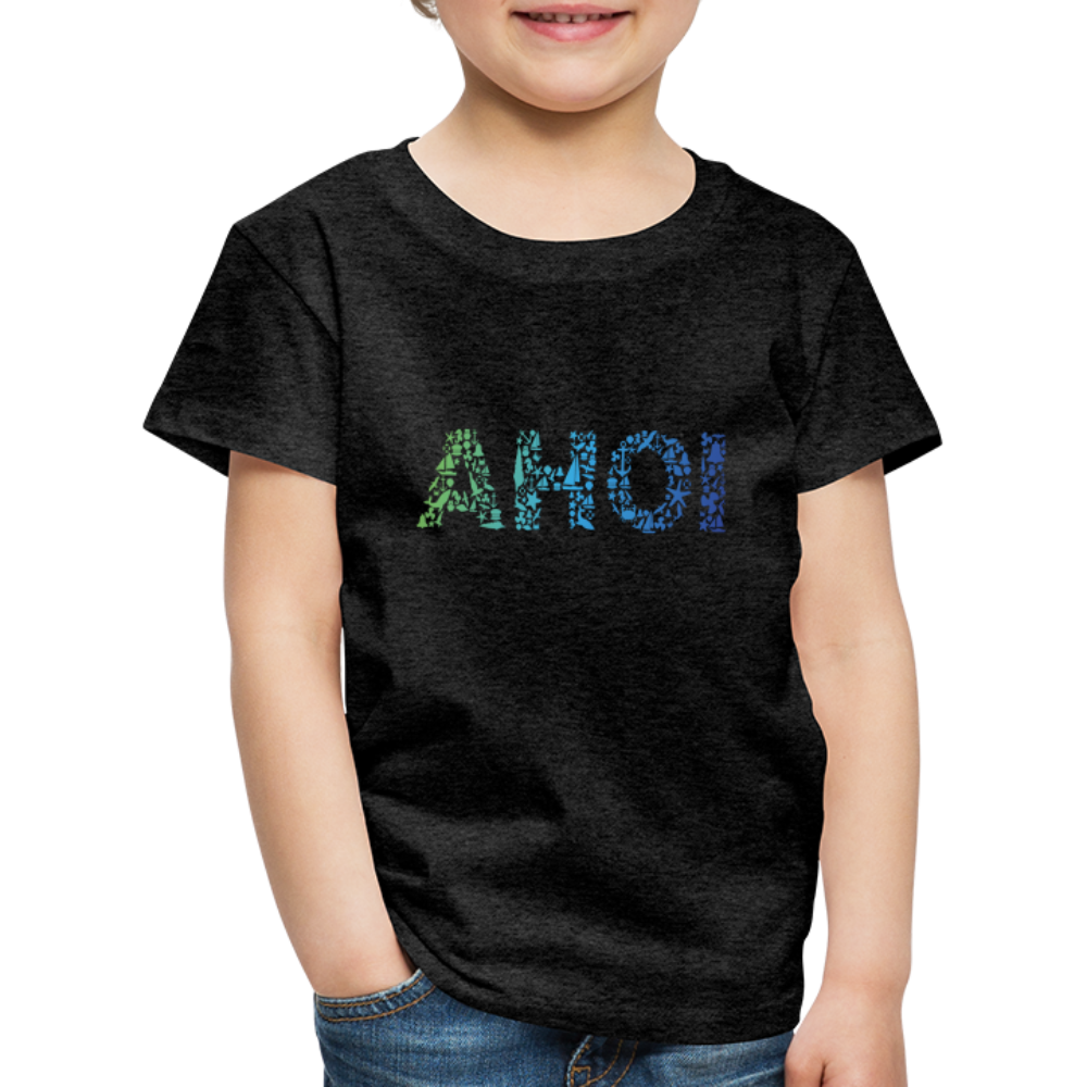 Kinder Premium T-Shirt - Ahoi doodles - Anthrazit