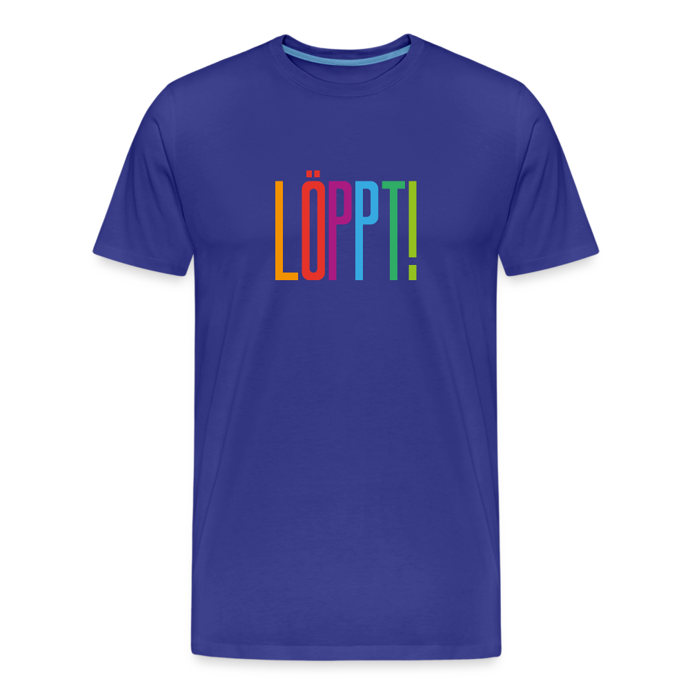Männer Premium Bio T-Shirt - Löppt! - Königsblau